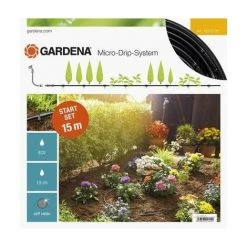 GARDENA MICRO-DRIP SYSTEM SET DE DÉMARRAGE POUR RANGÉE DE PLANTATION S 4,6 MM (3/16'' 13010-20