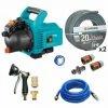 Pack Pompe D'arrosage 3000/4 + Tuyau Ø19mm 2x20m + Kit Connexion + Kit Aspiration Laiton + Pistolet + Raccords Laiton GARDENA -GARDENA Soldes 2022 36143476 1