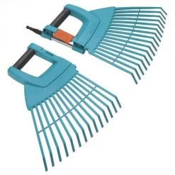 GARDENA Balai A Gazon 2 En 1 XXL 77cm Combisystem - Plastique Renforcé – 32 Dents – Ratissage Herbe – Garantie 25 Ans (31 -GARDENA Soldes 2022 44411029 3