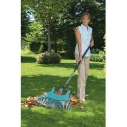 GARDENA Balai A Gazon 2 En 1 XXL 77cm Combisystem - Plastique Renforcé – 32 Dents – Ratissage Herbe – Garantie 25 Ans (31 -GARDENA Soldes 2022 44411029 4