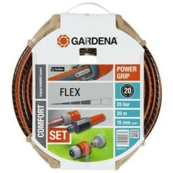 GARDENA Tuyau D'arrosage Flex 20m Ø15 Mm + Lance Et Access
