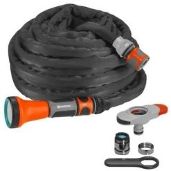 GARDENA Kit Tuyau Liano 10m + Adaptateur De Robinet D'intérieur + Lance D'arrosage