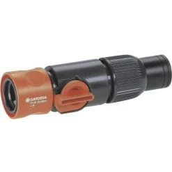 Raccord Darrosage GARDENA 02819-20 Plastique Avec Vanne De Régulation, Avec Système Aquastop Raccord Enfichable Profi-S