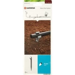 Gardena Support De Tuyau Micro-Drip-System Noir 35 X 20 X 19 Cm - 1/2 " - 13 Mm - 5 Pièces