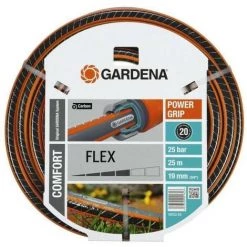GARDENA Tuyau D'arrosage Comfort FLEX – Longueur 25m – Ø19mm – Anti Noeud Et Indéformable – Garantie 20 Ans (18053-20)