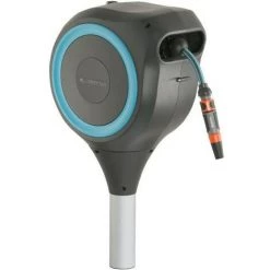 GARDENA Dévidoir Automatique Sur Pic RollUp S 15 M Liseret Bleu
