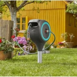 GARDENA Dévidoir Automatique Sur Pic RollUp S 15 M Liseret Bleu -GARDENA Soldes 2022 50848502 5