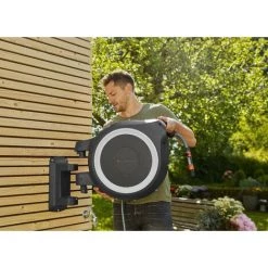 GARDENA Dévidoir Automatique Mural RollUp M/L 25m + Pistolet-arrosoir Multijet (18622-33) -GARDENA Soldes 2022 51006101 4