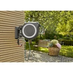 GARDENA Dévidoir Automatique Mural RollUp M/L 25m + Pistolet-arrosoir Multijet (18622-33) -GARDENA Soldes 2022 51006101 5