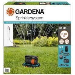 GARDENA Kit Arroseur Oscillant Escamotable OS140 – Surface 140m² – Portée 15m Max – Arrosage Rectangulaire – Kit Compl -GARDENA Soldes 2022 52832763 4