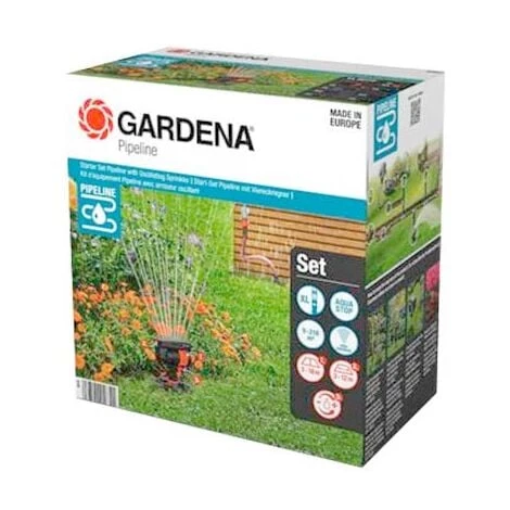 Gardena Système Sprinkler Kit Complet Arroseur Oscillant Pipeline - 08274-34 3 Gardena Système Sprinkler Kit Complet Arroseur Oscillant Pipeline - 08274-34