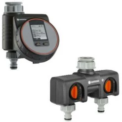 Pack GARDENA Sélecteur 2 Circuits D'arrosage - Programmateur D'arrosage Flex