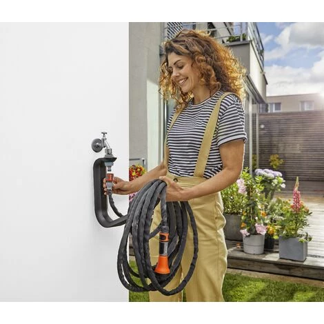 GARDENA Kit Tuyau D'arrosage Liano™ 15 M + Support Tuyau TapFix - Inclus Raccords + Lance - 35 Bar - Garantie 30 Ans (18595-20) 6 GARDENA Kit Tuyau D'arrosage Liano™ 15 M + Support Tuyau TapFix - Inclus Raccords + Lance - 35 Bar - Garantie 30 Ans (18595-20) – Image 4